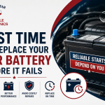 Car battery replacement service