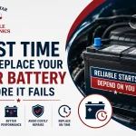 Car battery replacement service